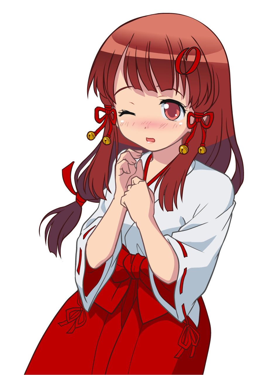 占い中の巫女